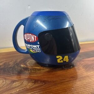 VTG Jeff Gordon Helmet Mug Car 24‎ Movable Visor Cup *Signed